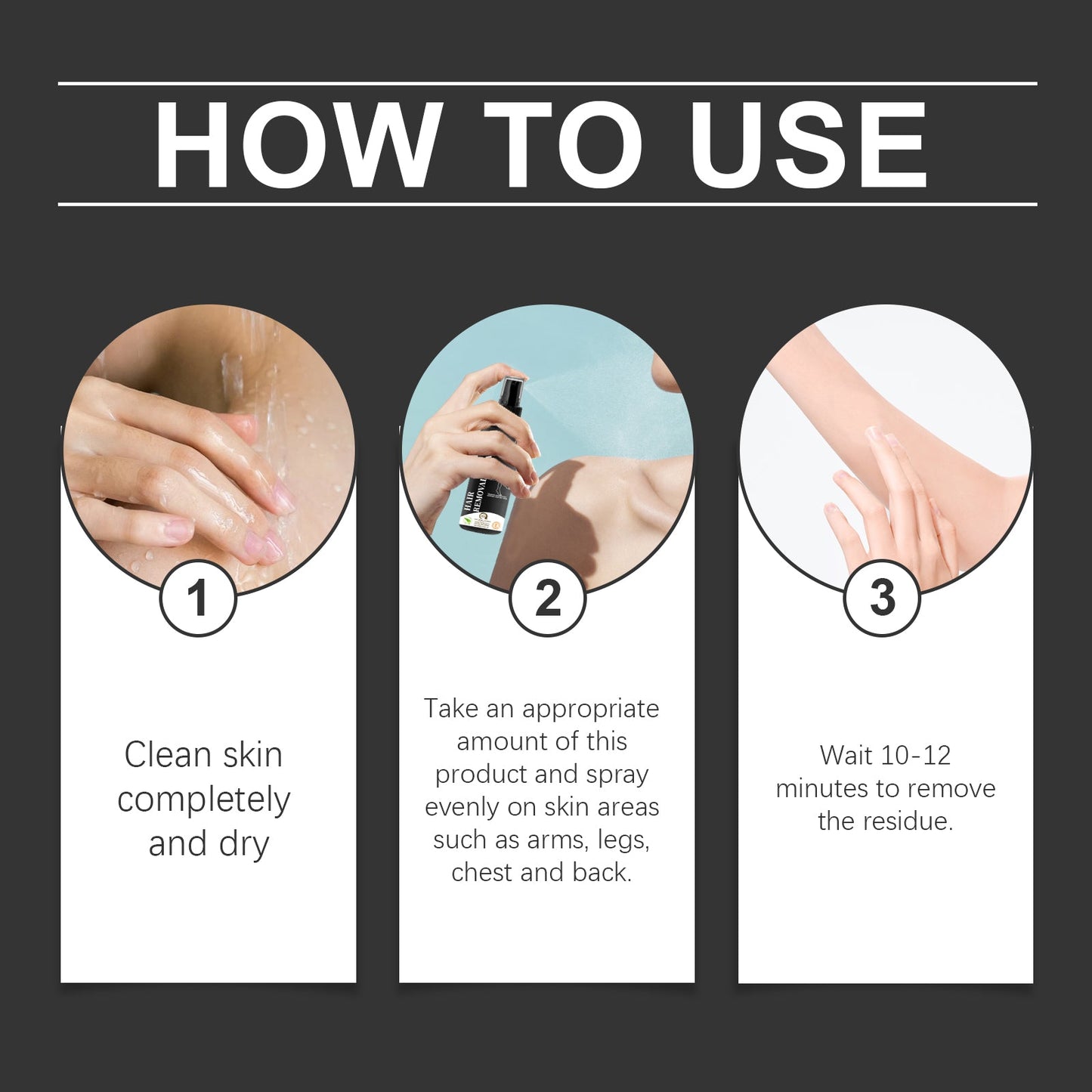 West&Month Cleansing Spray, Refreshing And Gentle Cleansing And Smoothing Body And Skin Spray All Over Armpit Hair Arms