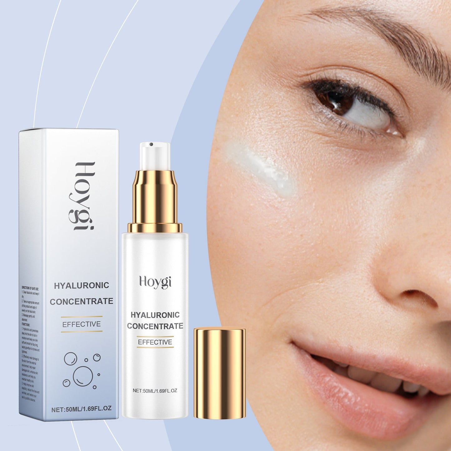 Hoygi Hyaluronic Acid Hydrating Essence Gently Nourishes Skin, Hydrates, Moisturizes, Brightening And Rejuvenating Essence