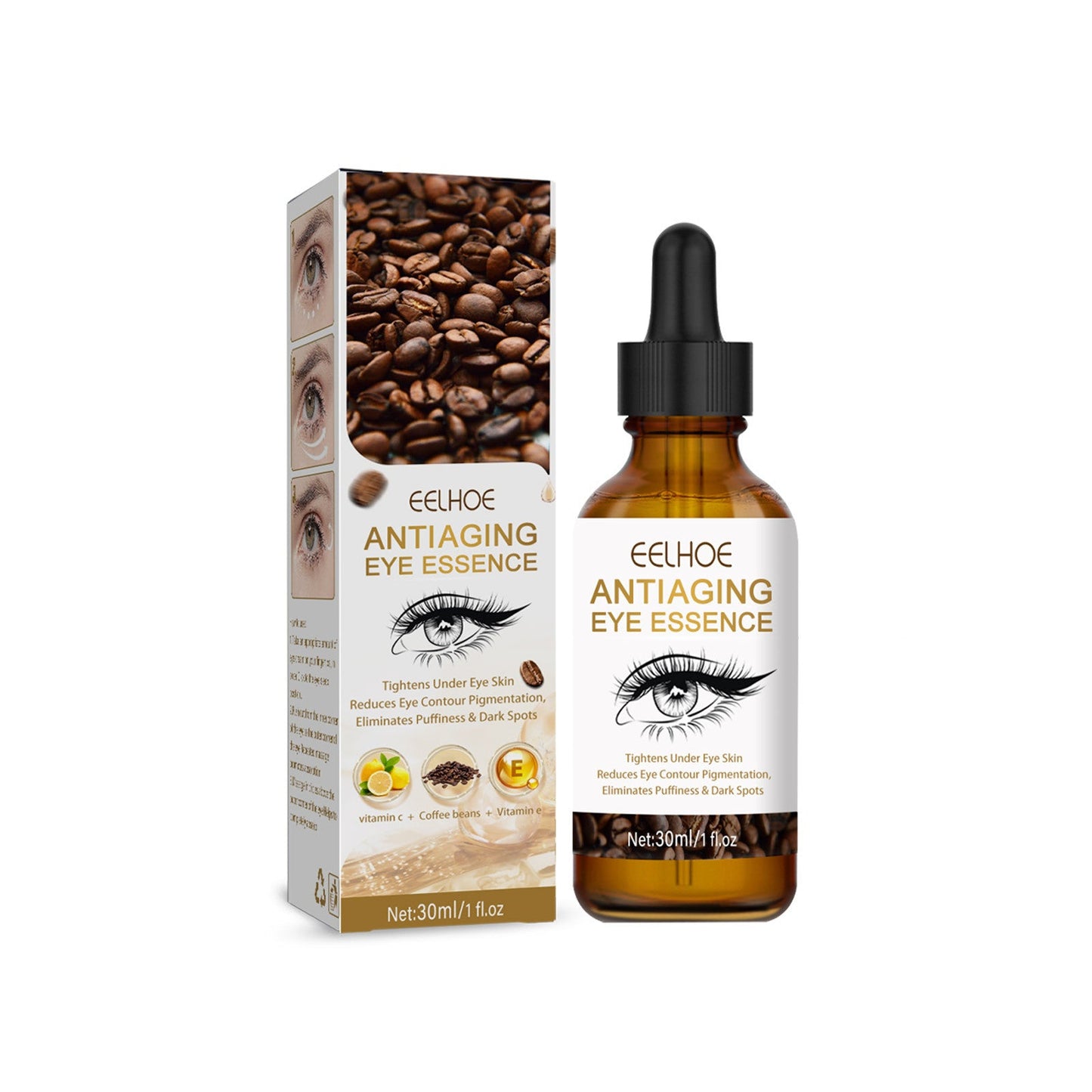 EELHOE Anti-Aging Eye Serum, Eye Bags, Pores, Eyes, Fine Lines And Dark Circles Care Essence