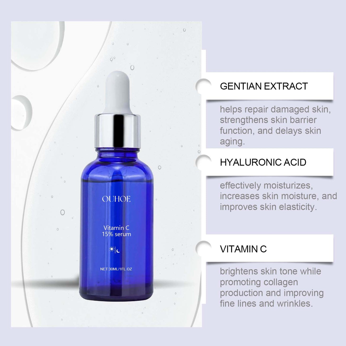 OUHOE Facial Firming Serum Moisturizes And Moisturizes Facial Skin Gently And Nourishes Daily Skincare