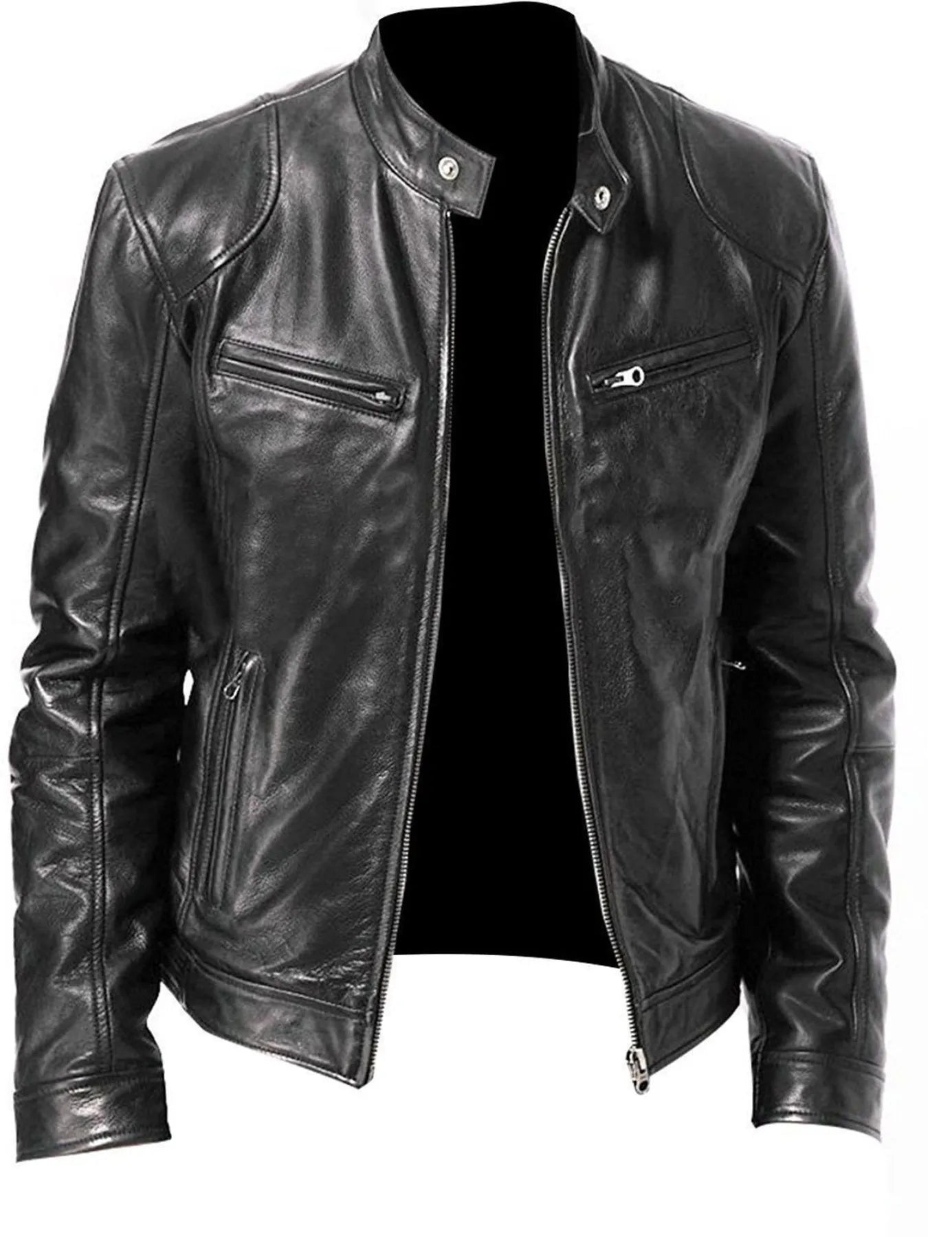 Men's Full Size Zip Up Long Sleeve Jacket Plus Size