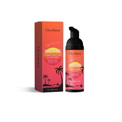 OceAura Self Tanning Mousse, Body Black Wheat Skin Hydrating Deep Moisturizing After Sun Repair Cream