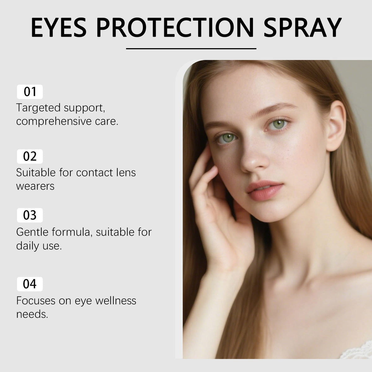Laniska Eye Care Spray Gentle Formula For Comfortable Eye Care And Moisturizing Convenient External Spray