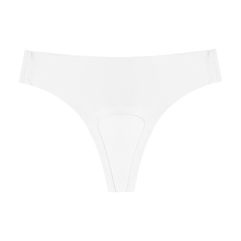 Plus-size Ice-silk Seamless Womens Sports Yoga Panties