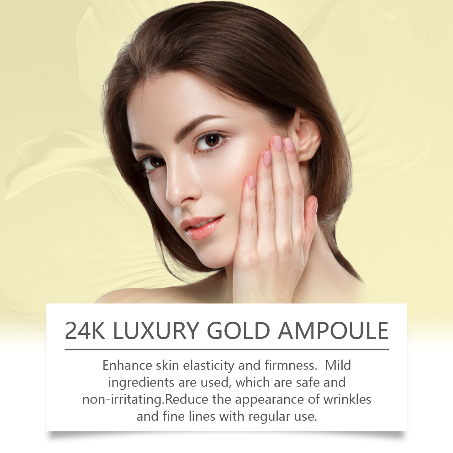 West&Month 24k Gold Skin Care Essence, Hyaluronic Acid Essence Gently Nourishes And Moisturizes Facial Skin