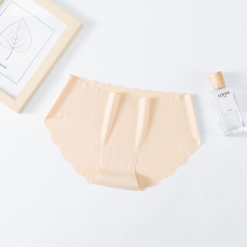Women's Pure Cotton One-piece Ice Silk Seamless Panties