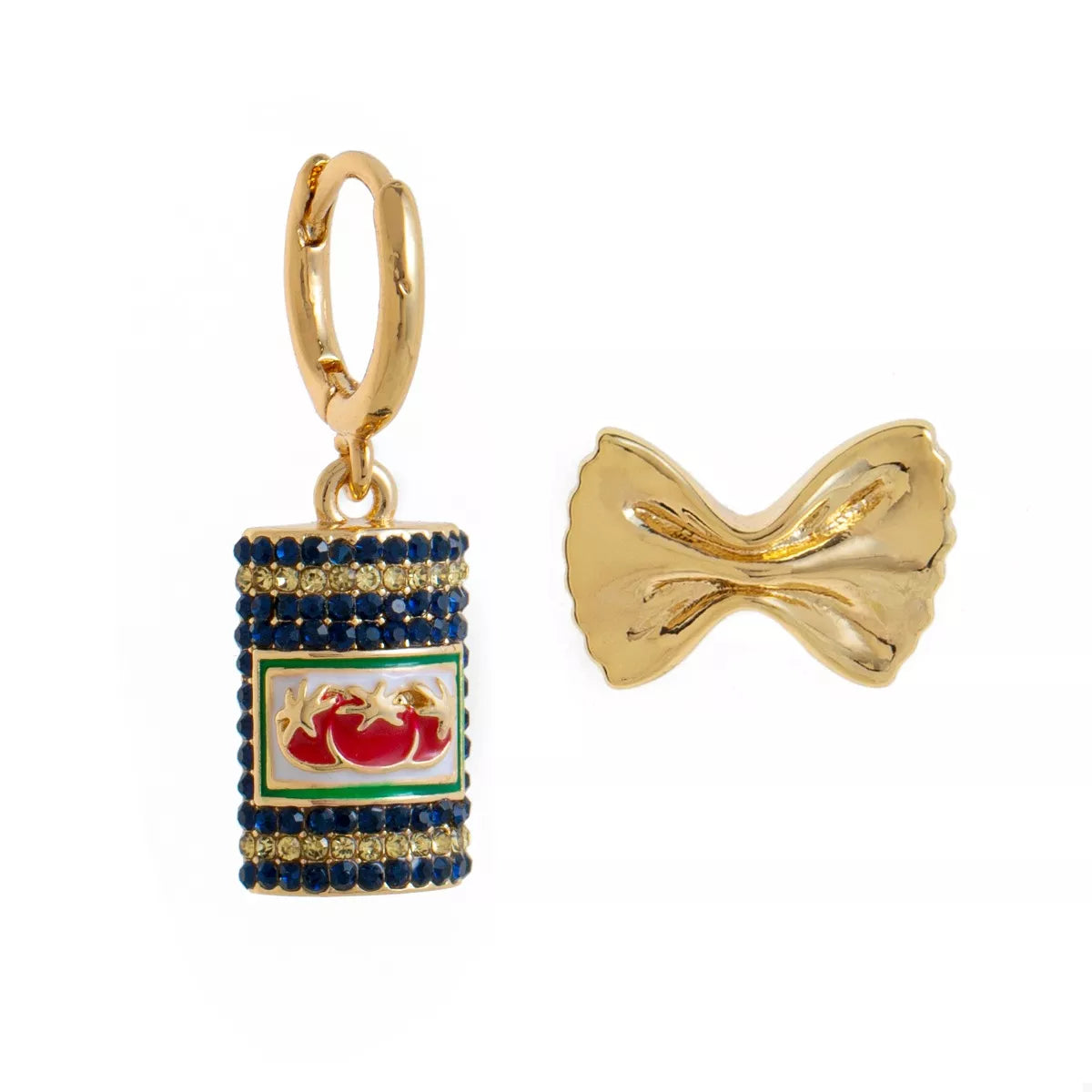 Food Theme Copper Asymmetry Earring