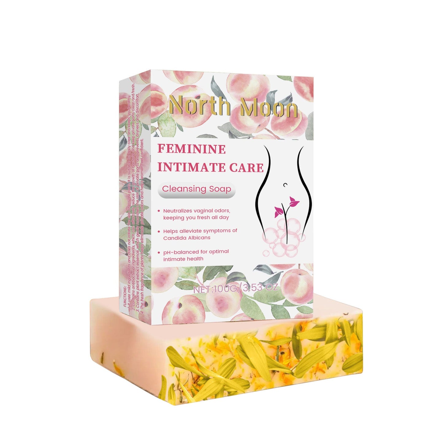 North Moon Women's Body Care Soap Gentle Moisturizing Clean Odor Refreshing Body Skin Care Soap