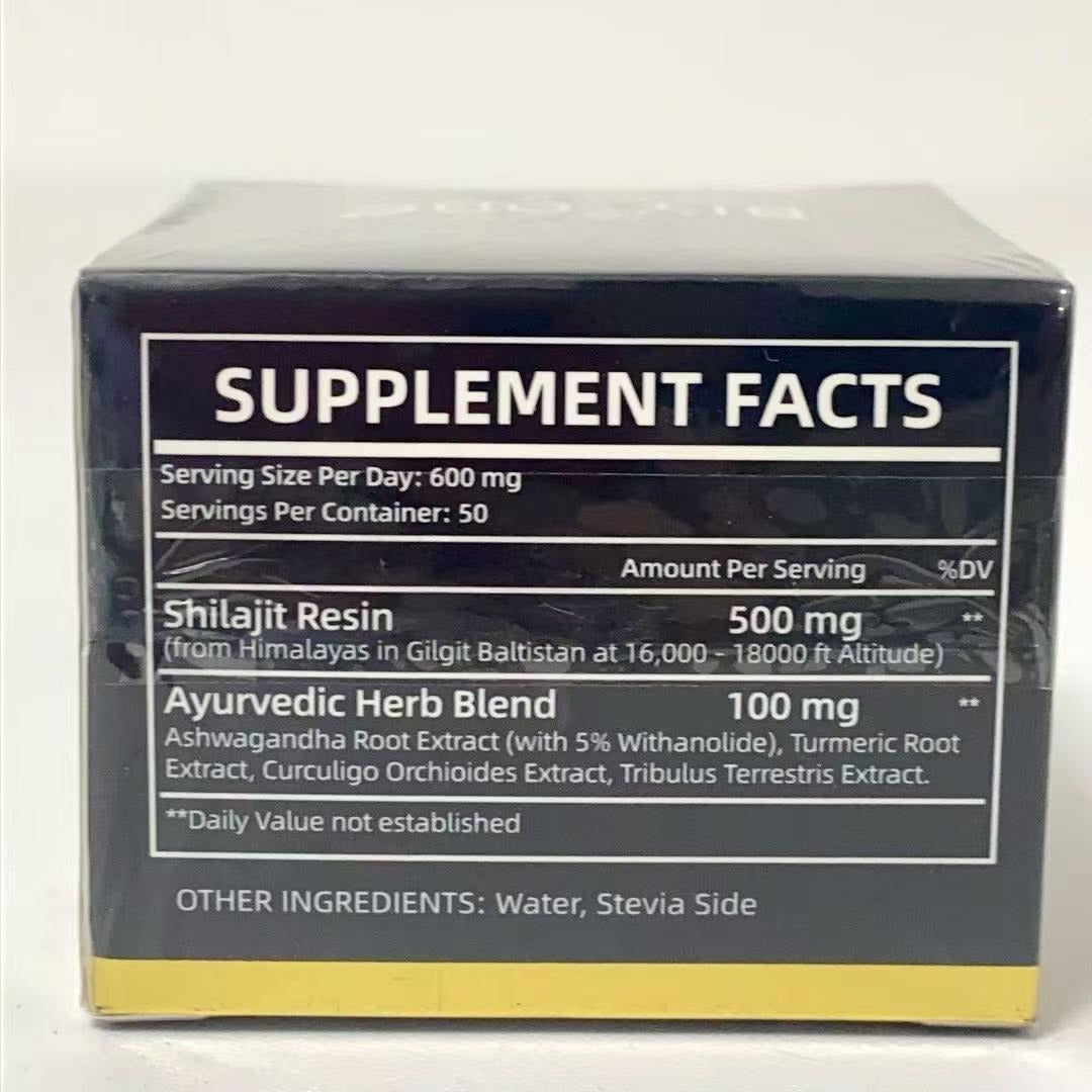 Pure Himalayan Shilajit Gummies with Ashwagandha Gokshura Herbal Energy & Vitality Supplement No Added Sugar | 60 Gummies