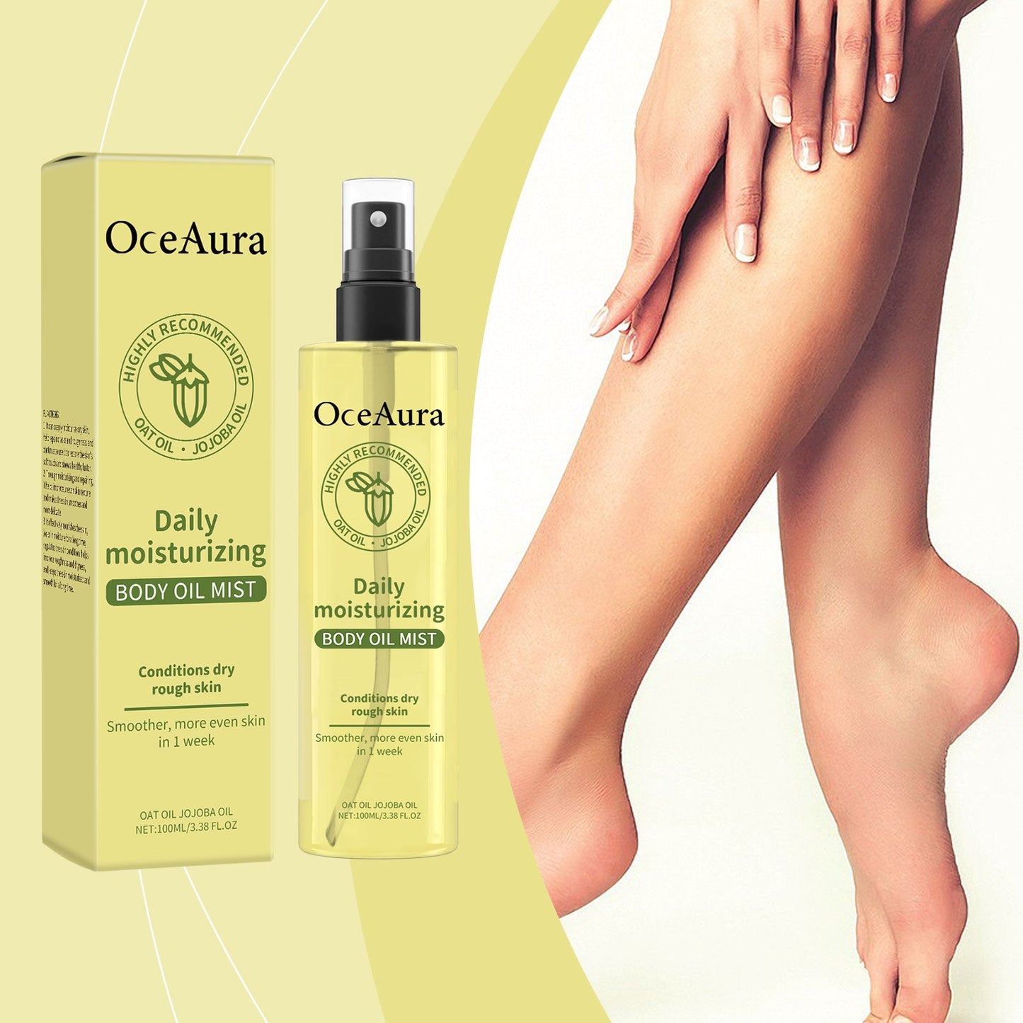 OceAura Vitamin E Moisturizing Body Oil, Daily Moisturizing Care For Body Skin Moisturizing Body Care Oil