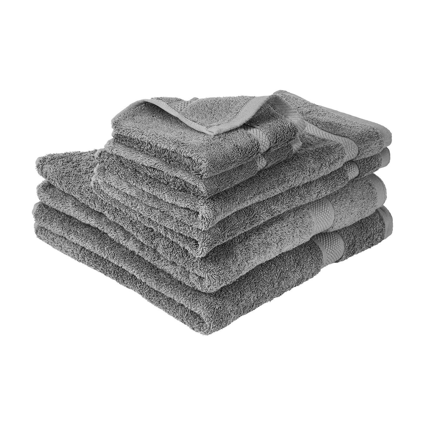 6-Piece Towel Set 600 GSM  Cotton Soft Towels For Bathroom Gym Hotel Spa