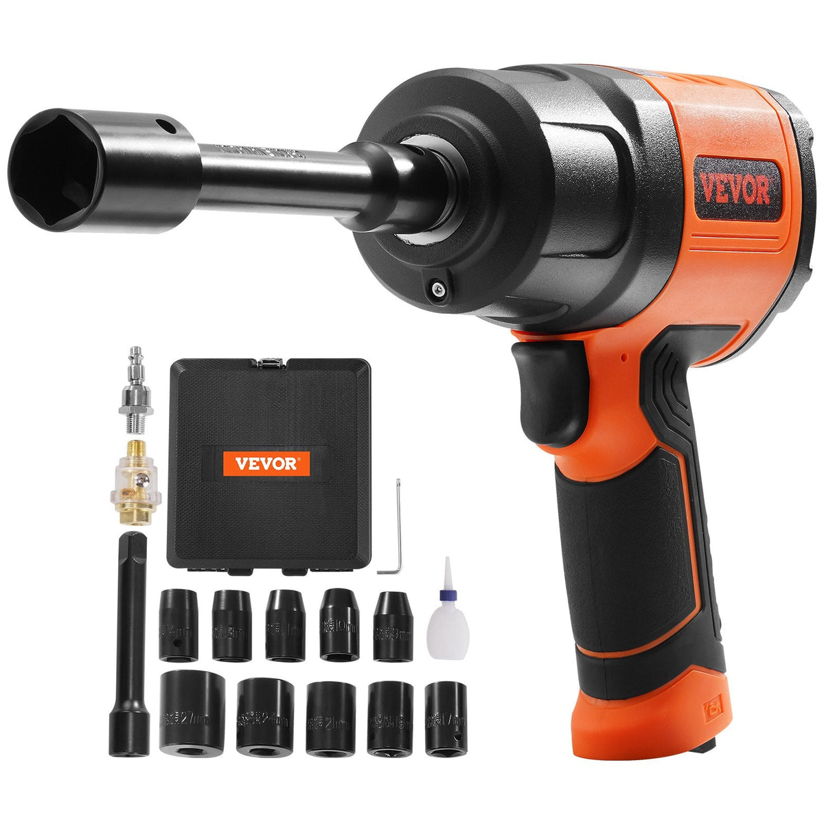 VEVOR Air Impact Wrench  Square Drive 1400ft-lb Nut-busting Torque 90-120PSI