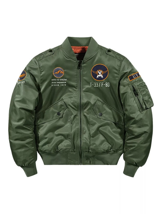 Men's Plus Size Zip Up Long Sleeve Jacket