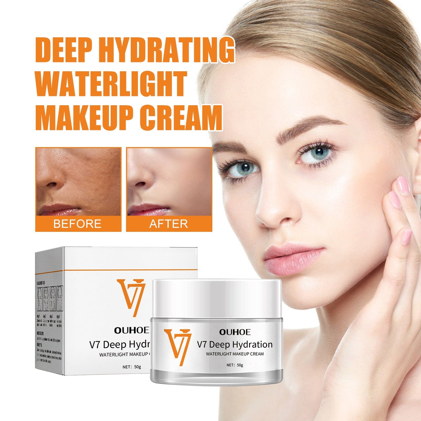 OUHOE  Moisturizing And Brightening Toning Cream, Moisturizing Face, Beauty, Rejuvenation, Moisturizing Cream, Brightening, Firming And Smoothing Cream