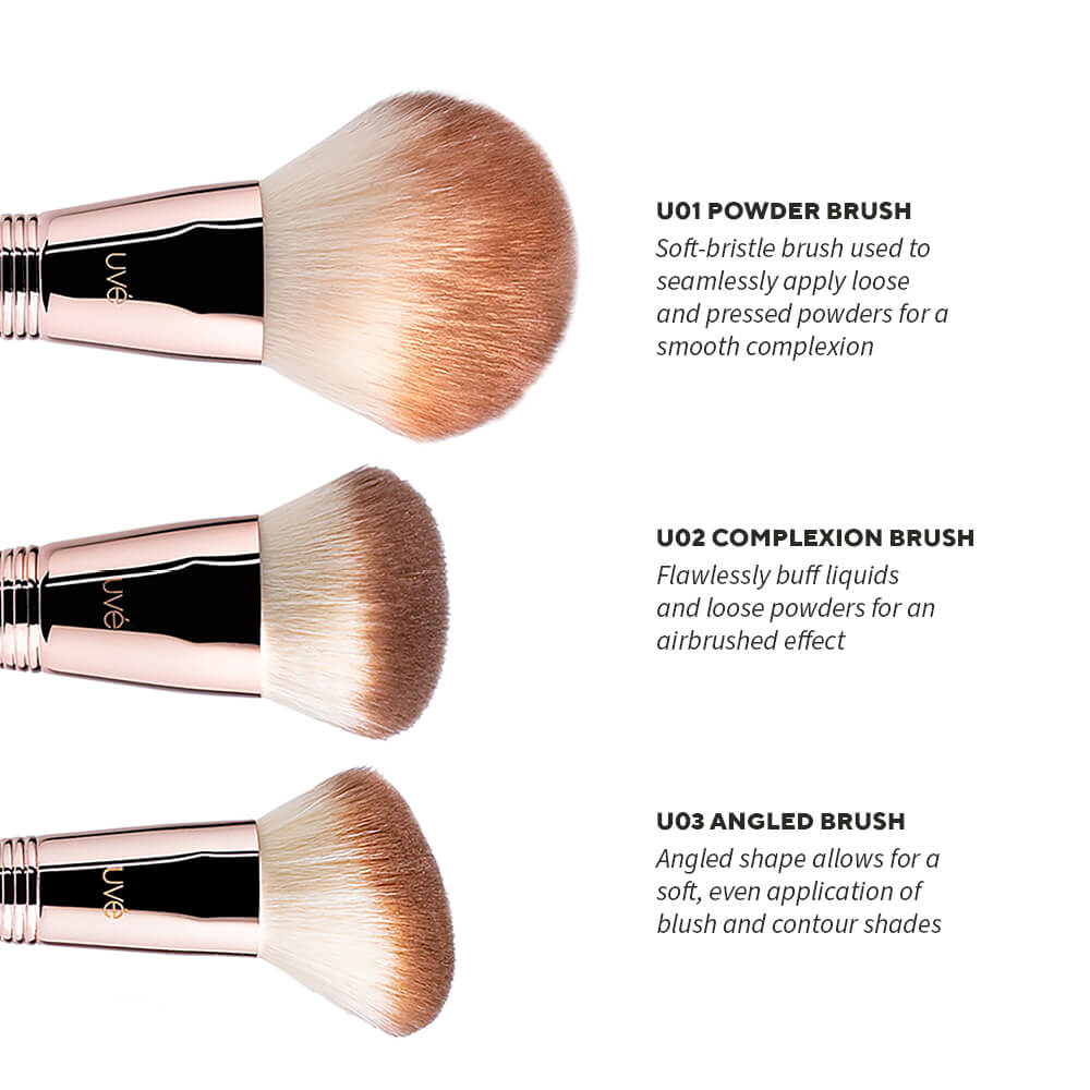 Pro Antimicrobial Dual Angled + Spoolie Brush U11
