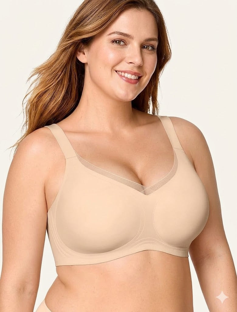 Womens Seamless Jelly Bras No Underwire Comfort Push Up Bras Buttery Soft Wireless Bralette Full Coverage Sports Bra