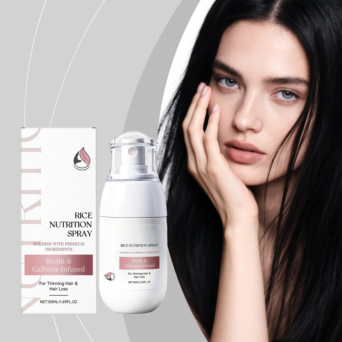 Rice Nutrition Biotin & Caffeine Infused Hair Growth Spray