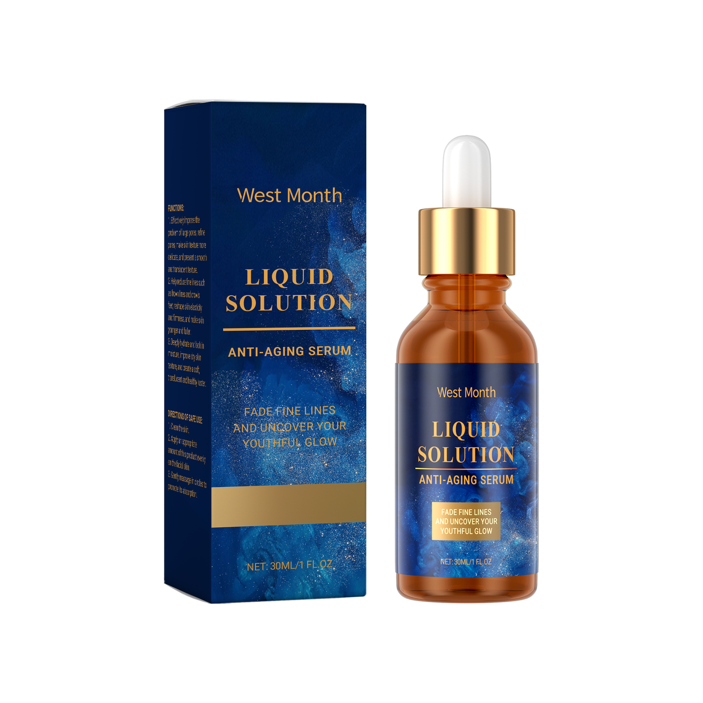 West&Month Firming Face Essence, Delicate Pores Hydrating And Repairing Moisture To Improve Roughness