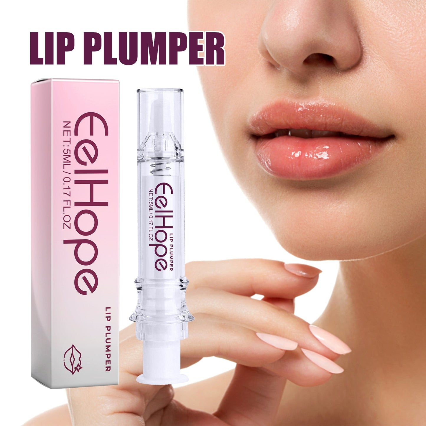 Eelhope Lip Plumper, Smooth Moisturizing Prevent Weather-Shack Fade Lip Lines Peeling Nourish Lips