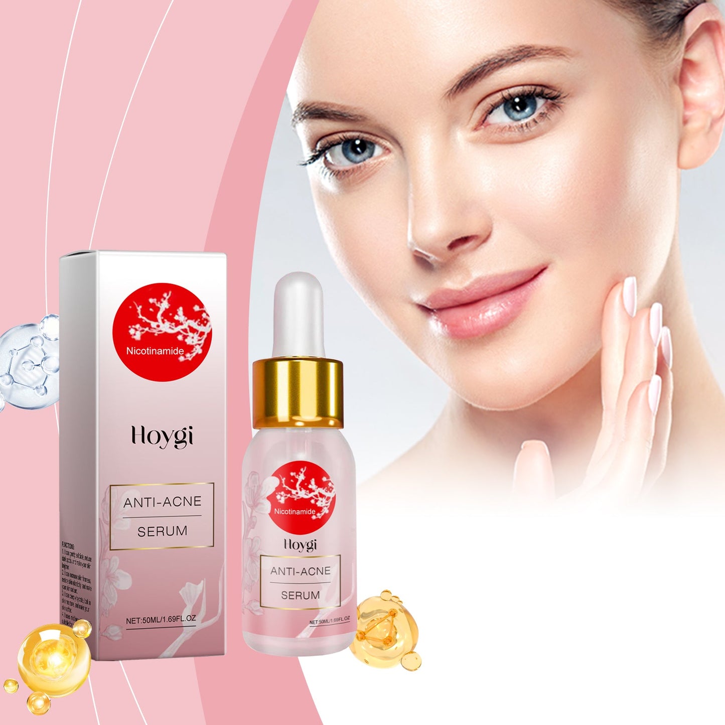 Hoygi Nicotinamide Anti-Acne Serum Mild Anti-Acne Serum Improve Acne Moisturizing Repair Serum