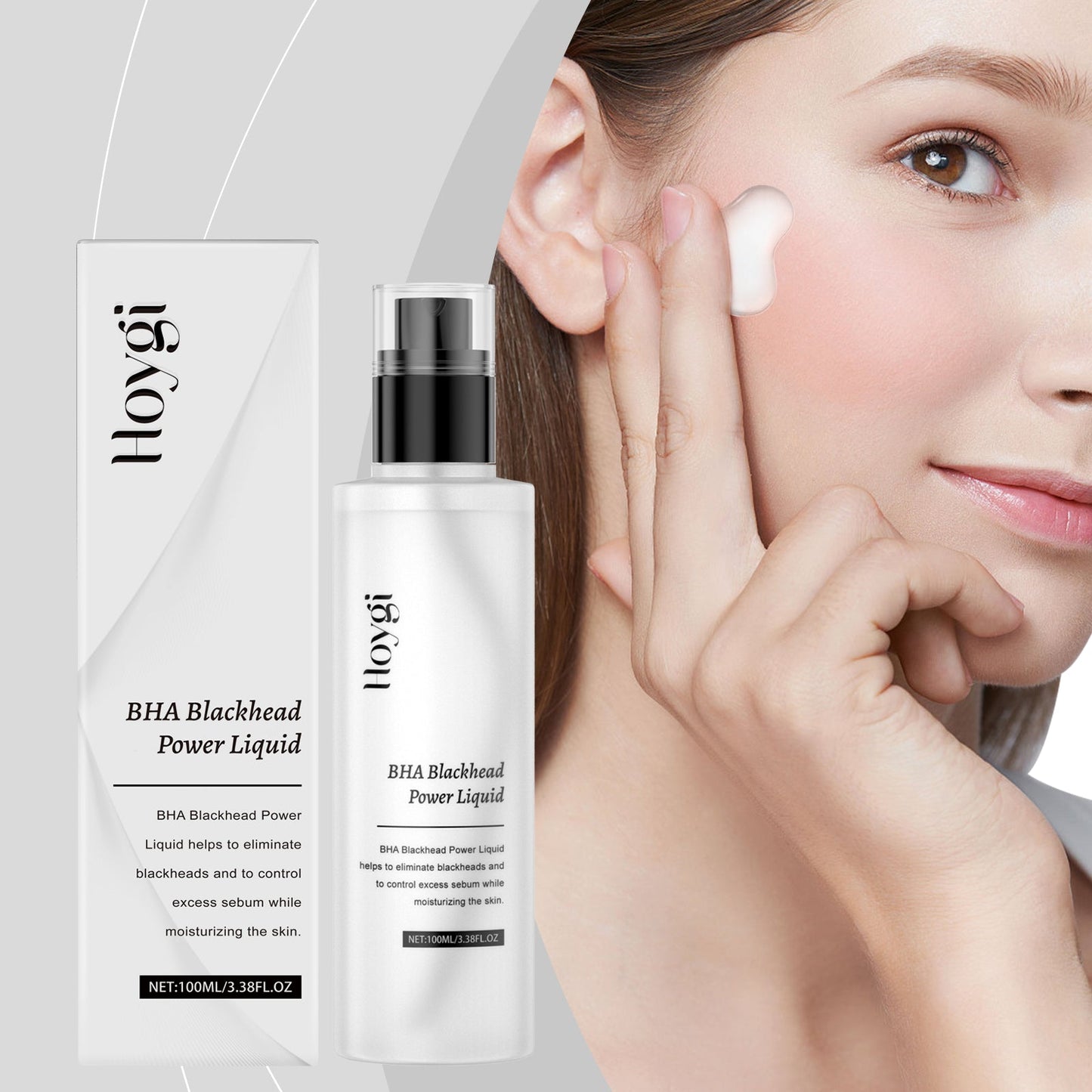 Hoygi Salicylic Acid Exfoliating Essence Moisturizes Facial Skin Pores, Hydrates And Nourifies