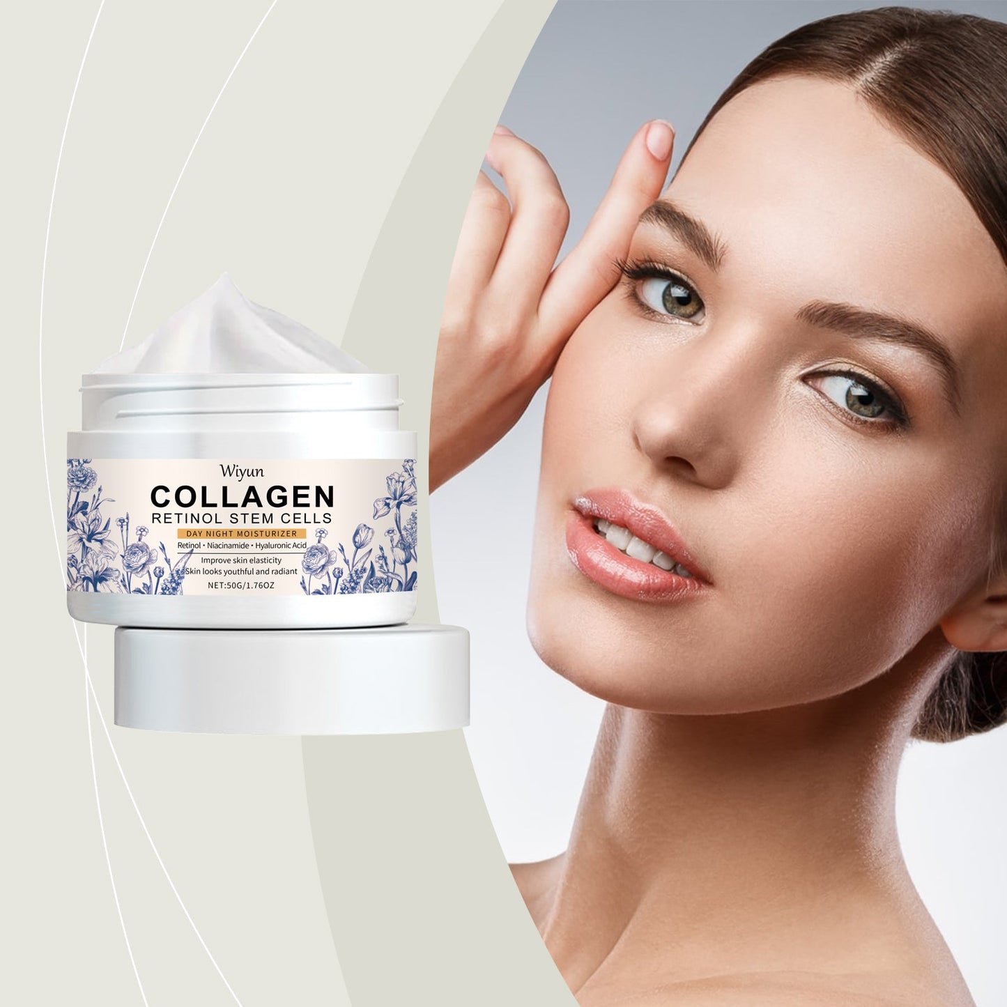 Wiyun Collagen Moisturizer,  Gentle, Hydrating Daily Skin Care Moisturizer For Delicate And Smooth Facial Skin