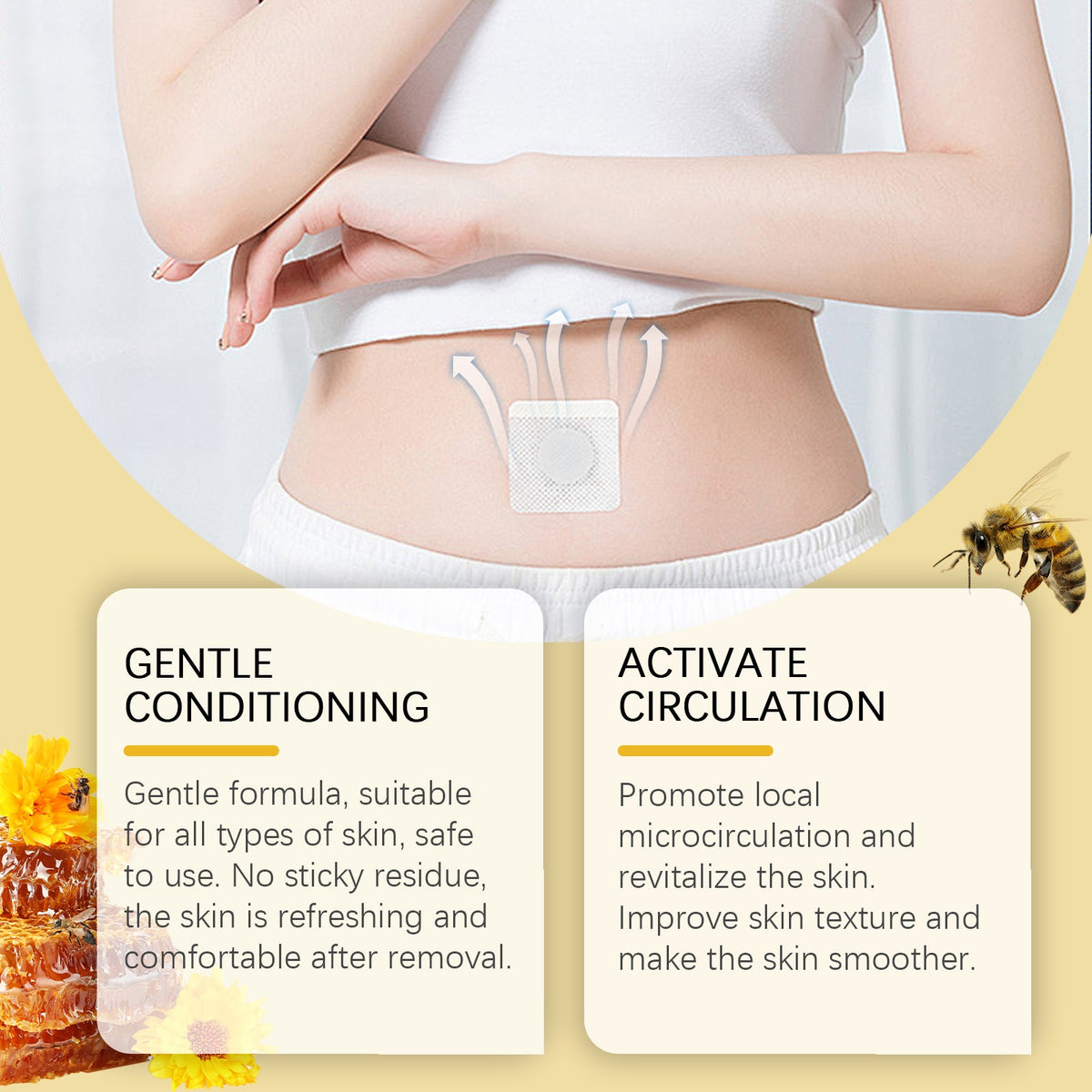 South Moon Bee Venom Body Shaping Patch Firming Light Skin Shape Curves Slimming Care Patch