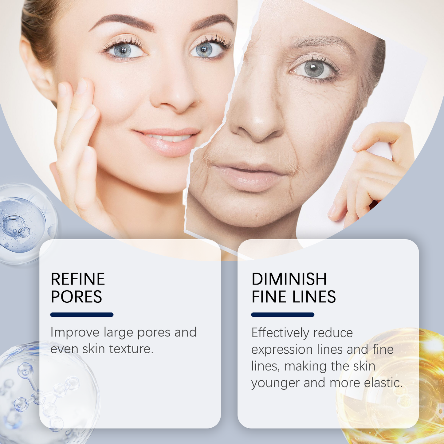 West&Month Firming Face Essence, Delicate Pores Hydrating And Repairing Moisture To Improve Roughness