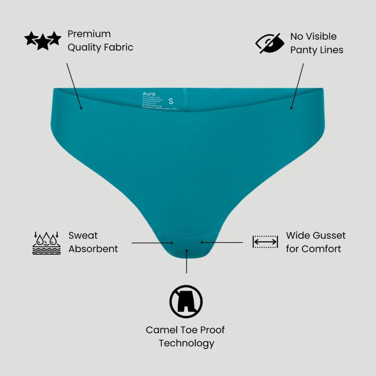 New European And American One-Piece Ice Silk Seamless Thong For Women