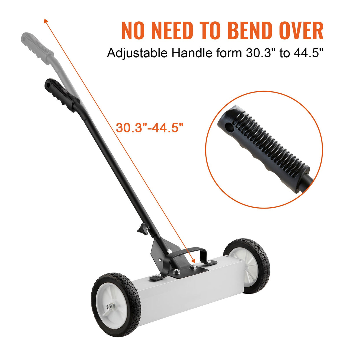 18 Inch Telescopic Wheel Rolling Magnetic Cleaning Machine