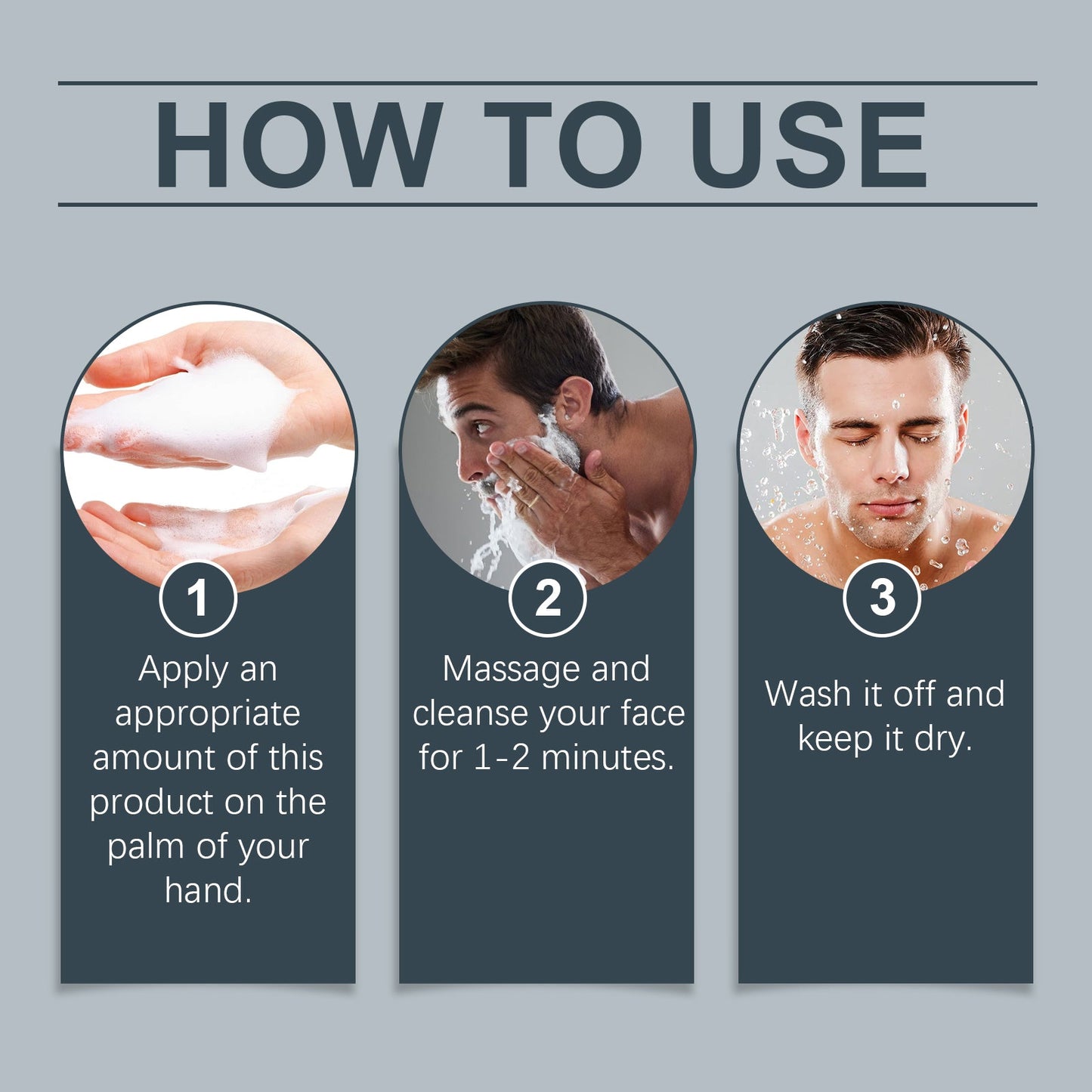 East Moon Nourishing Face Cleanse For Men, Gentle Cleansing Face Cleanser With Refreshing Oil Control