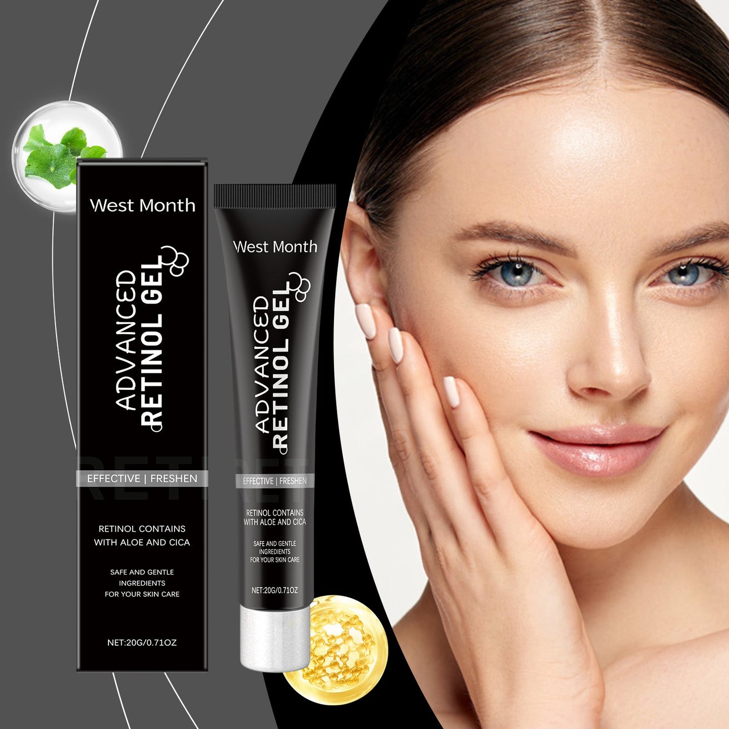 West&Month Retinol Care Cream, Moisturizes, Moisturizes, Brightens, Moisturizes And Rejuvenates Skin Care Essence Cream