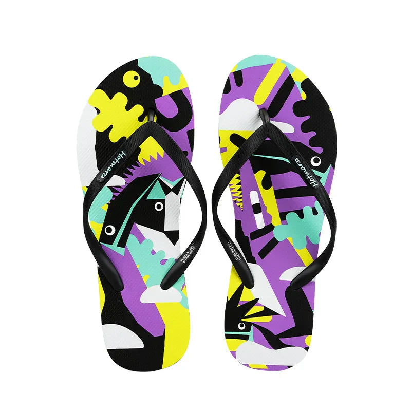 Tropical Print Summer Slippers