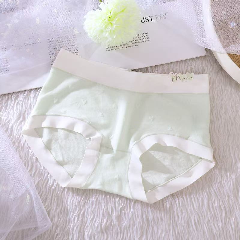 Womens Cotton Antibacterial Mid-Rise Seamless Thong-Style Panties Ultra-Slim Breathable And Alluring