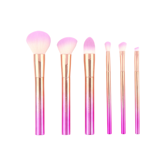 Crimson Brush Vault – 6-Piece Brush Set