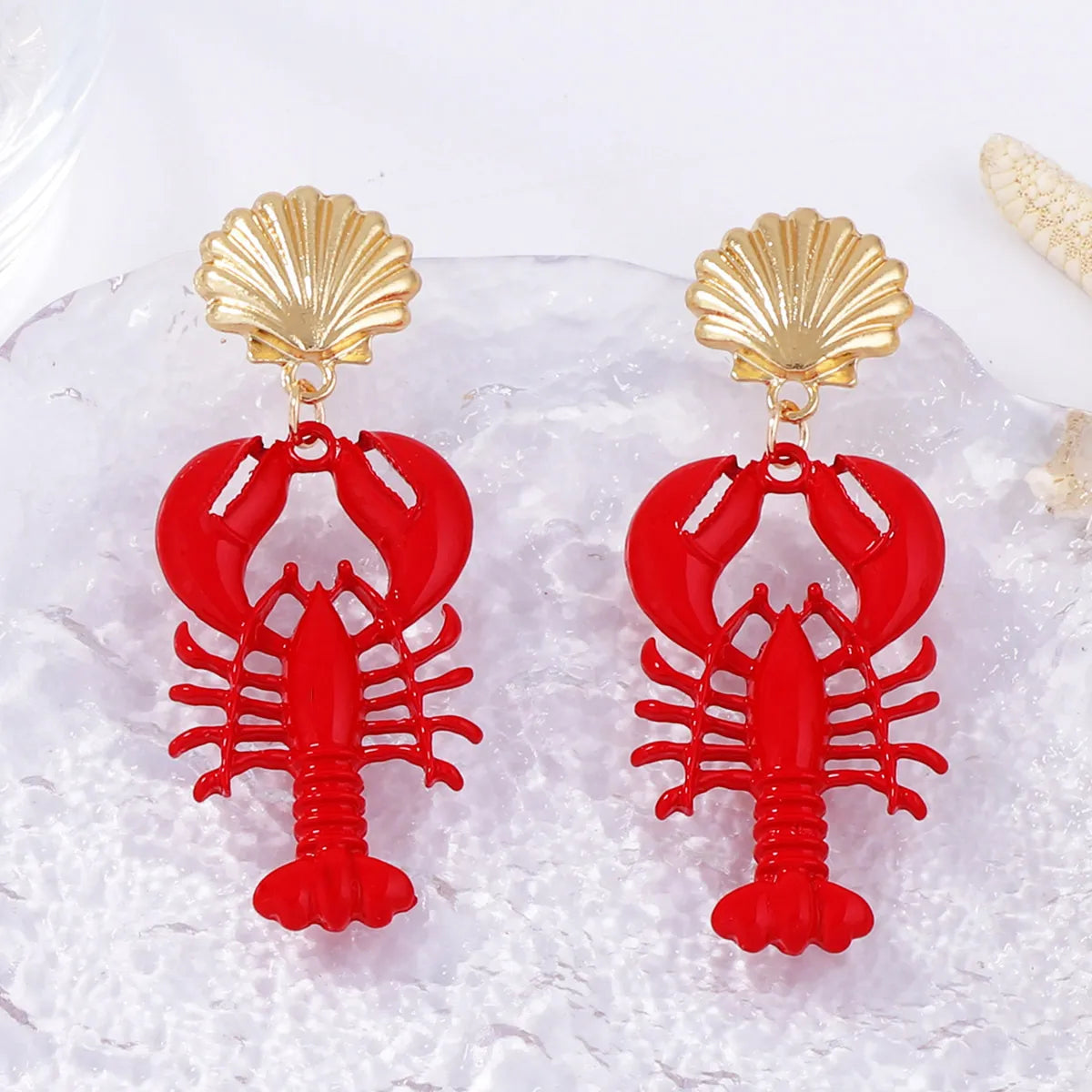 18K Gold-Plated Stainless Steel Drop Earrings