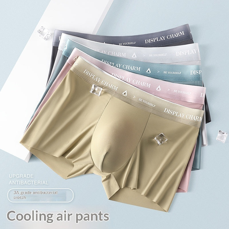 Ice-silk Seamless Mens Underwearice-cool Smooth And Skin-friendly