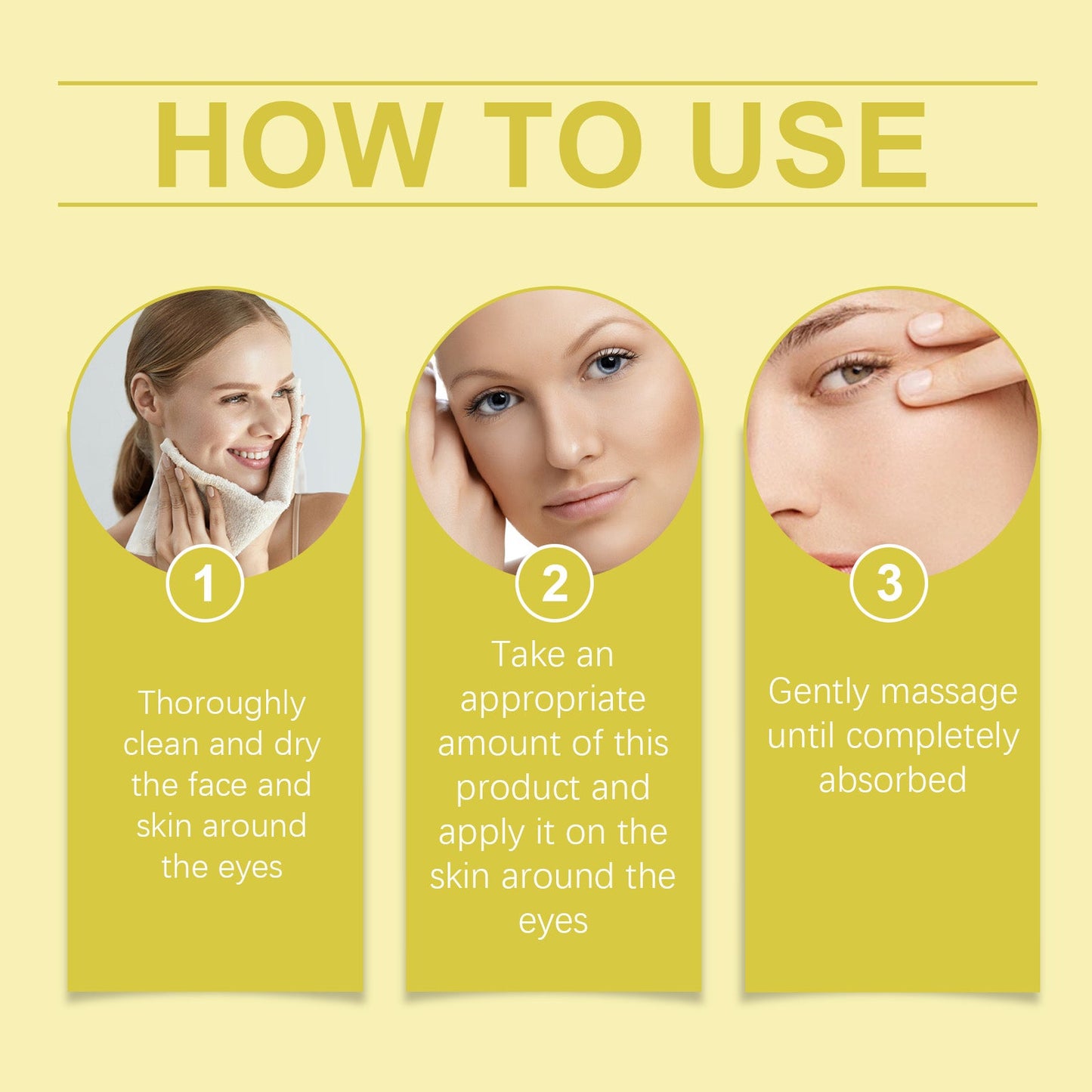 Hoygi Eye Cream Eye Essence Reduces Fine Lines Under Eye Bags, Moisturizes And Improves Eye Condition, Nourishes Tenderness And Brightening