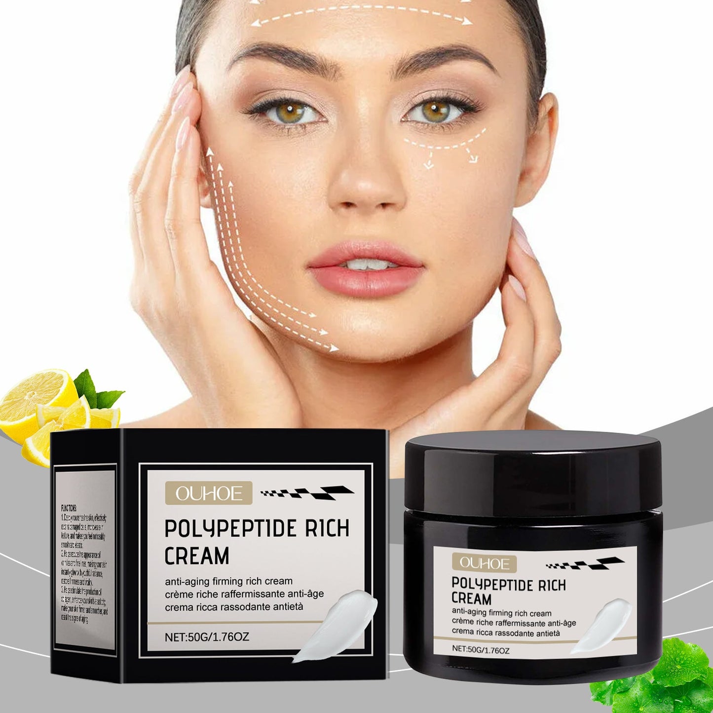 OUHOE Firming Cream, Gentle Moisturizing Facial Skin Hydrating Moisturizing Skin Care Firming Essence Cream