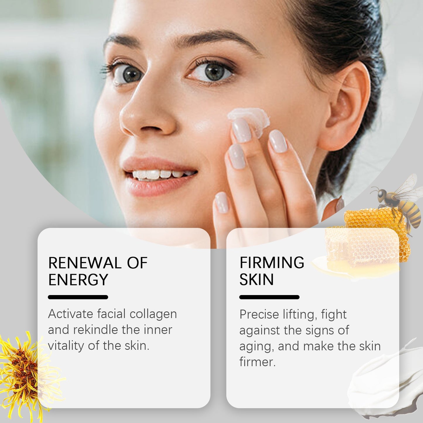 Hoygi Bee Venom Facial Essence, Hydrating, Moisturizing And Refreshing Collagen Firming Skin Care Essence