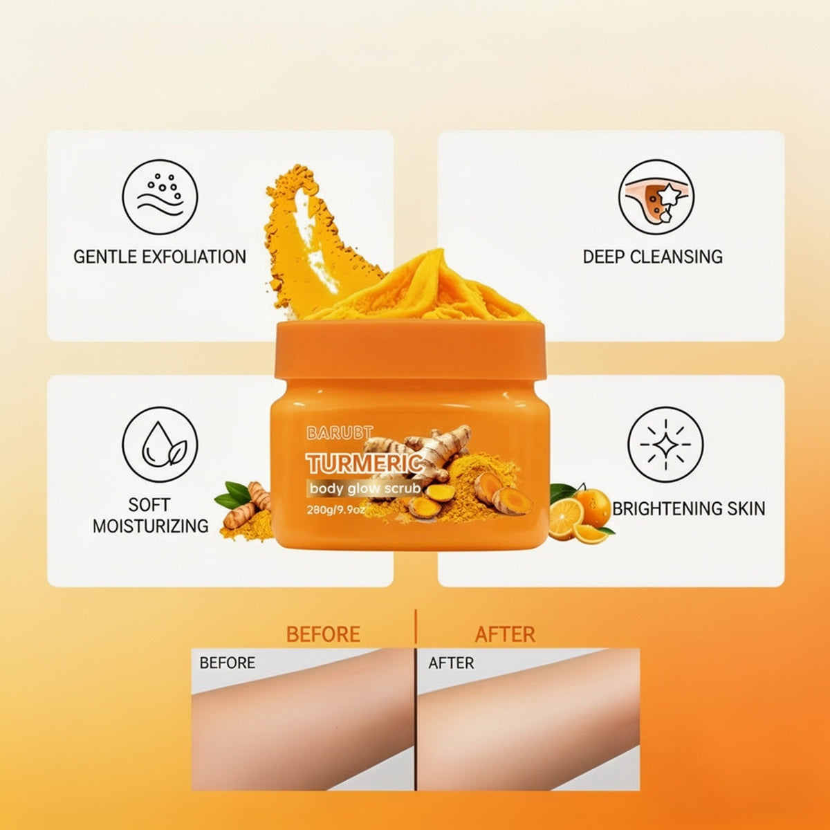 Turmeric Body Glow Scrub