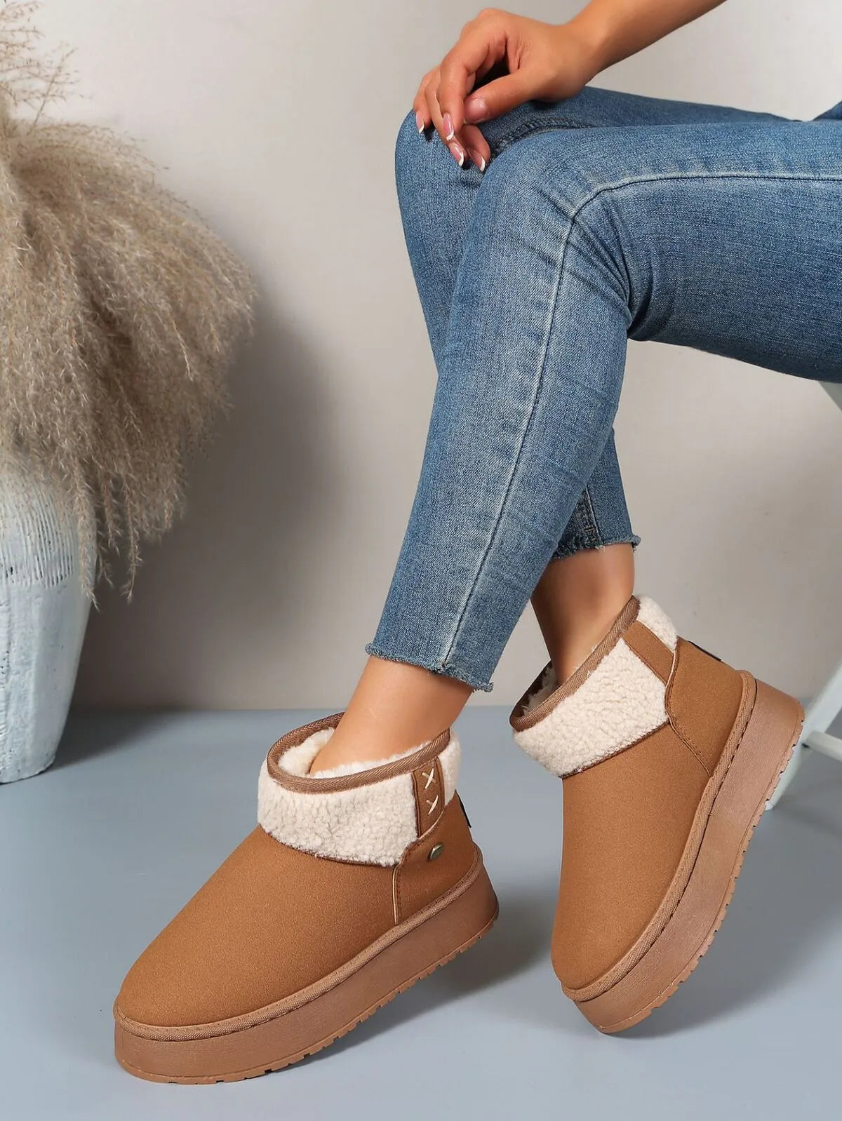 Platform Sherpa Lined Winter Boots