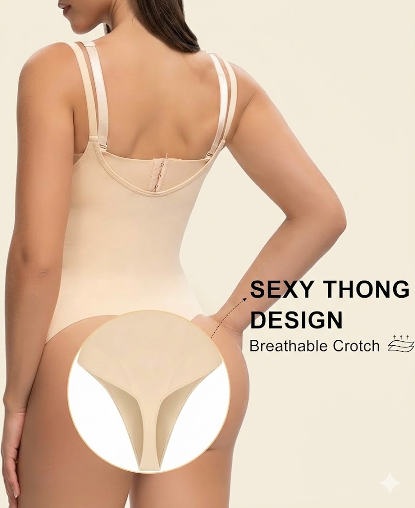 Open Bust Shapewear Tummy Control Bodysuits For Women Seamless Compression High Waisted Body Shaper