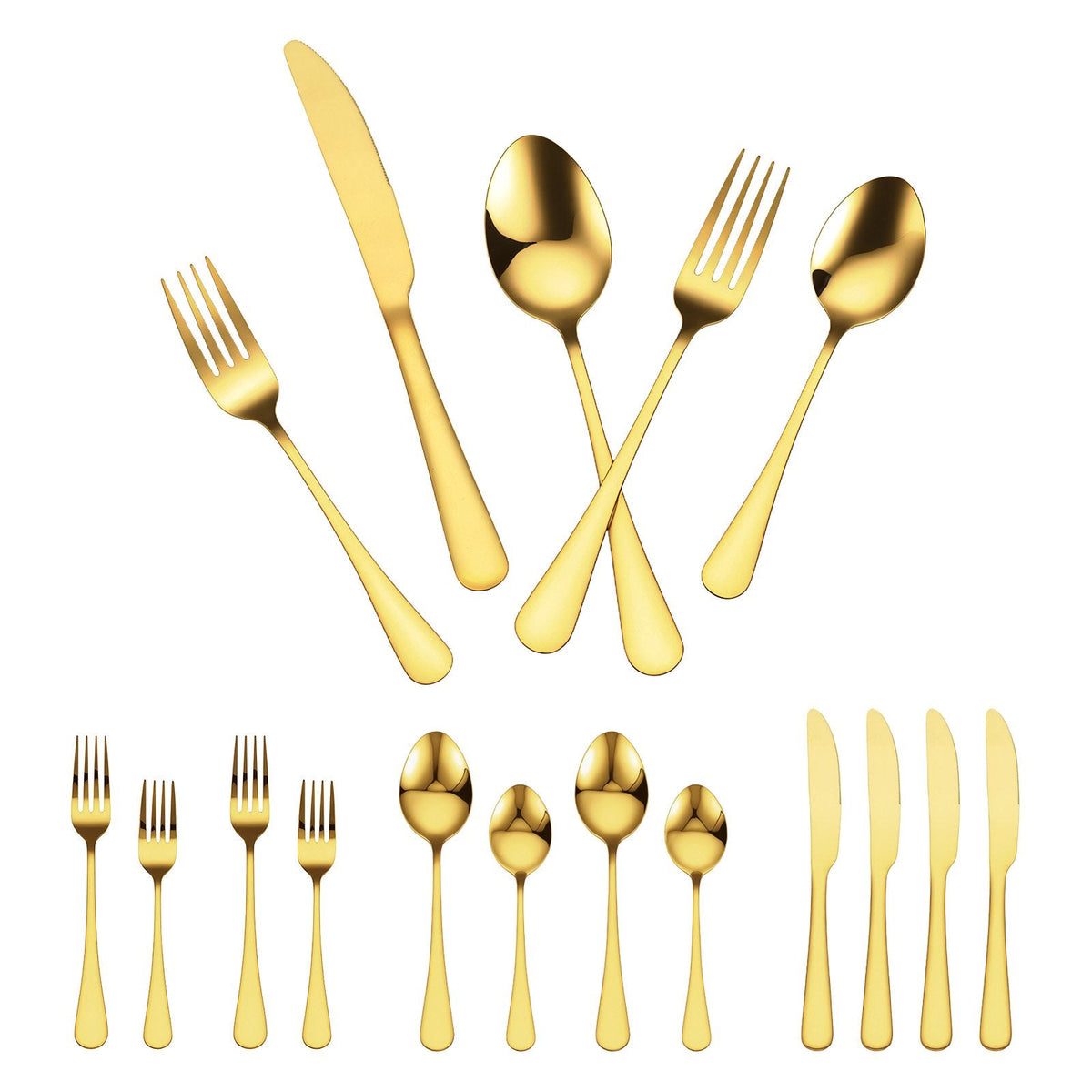 60-Piece Silverware Set Stainless Steel Cutlery Flatware Utensil Kitchen For 12