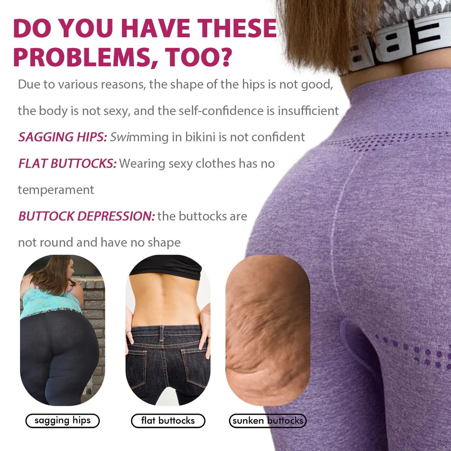 OceAura Butt Curve Enhance Cream, Hip Massage Firming Skin Slimming Show Figure Curve Ass Beautiful Buttock Cream