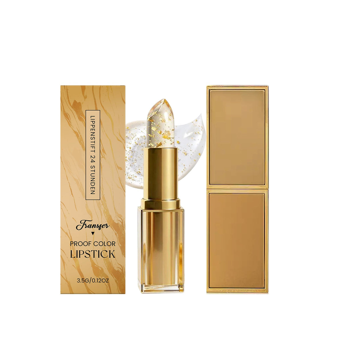Gold Foil Color-Changing Moisturizing Lip Balm, Lip Moisturizer With A Lightweight Texture, Natural Color, Soft And Hydrating, With A Glossy Finish