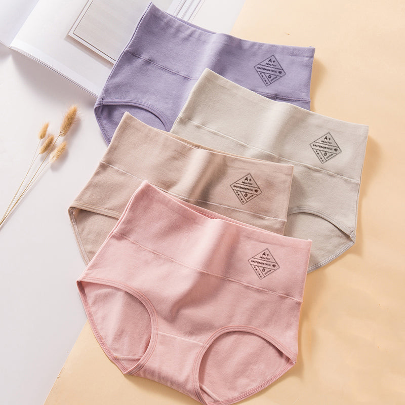 Women's High Waist Printed Cotton Underwear