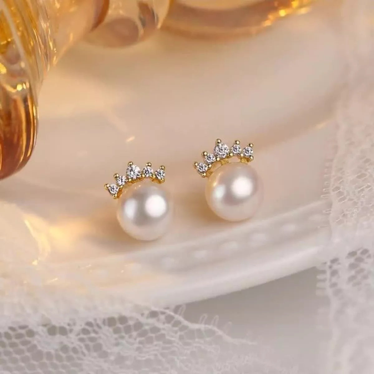 Freshwater Pearl Stud Earrings