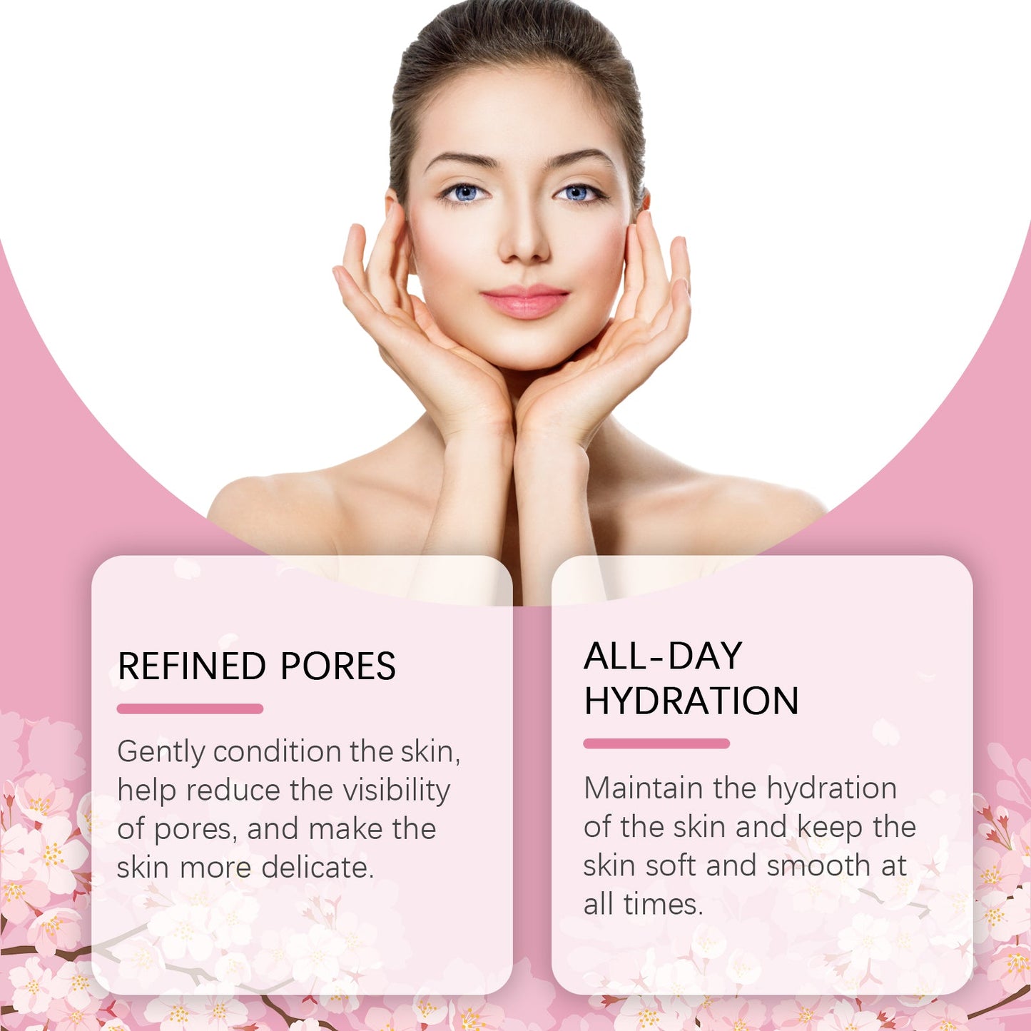 Jaysuing Cherry Blossom Hydrating Toner Hydrates And Moisturizes And Brightens Skin Refreshing Skincare Essence Water