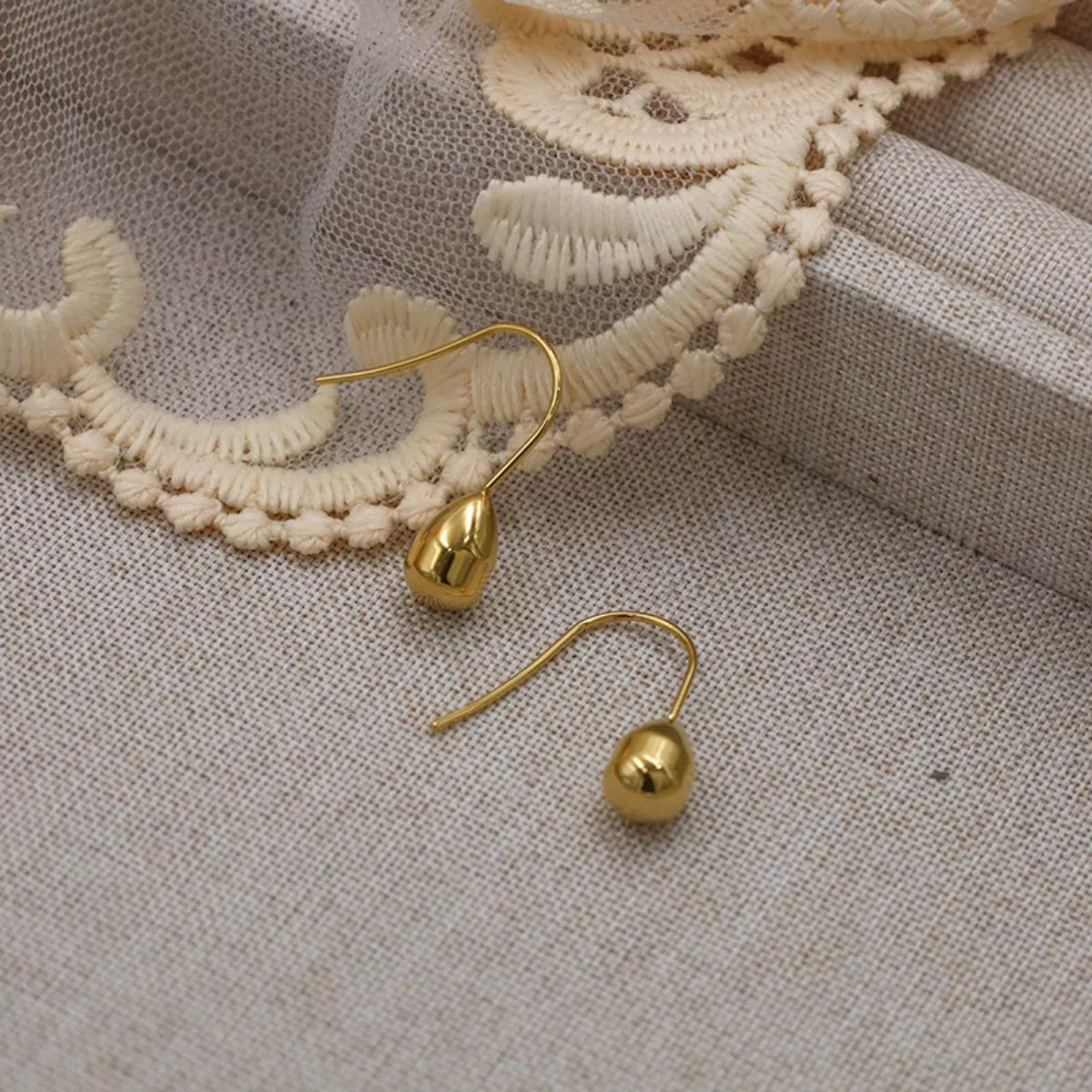 18K Gold-Plated Teardrop Earrings